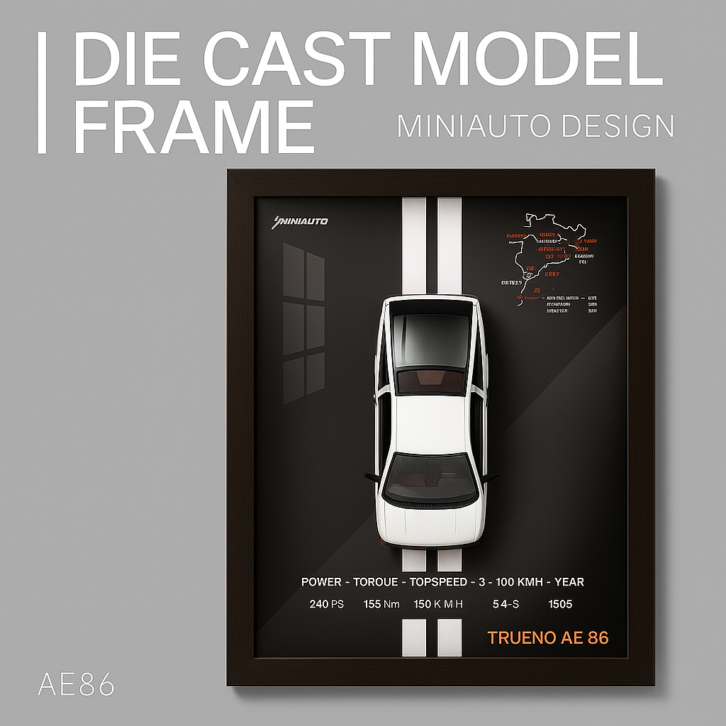 3D Sports Car Frame Art with Removable Alloy Model – LED Wall Décor for Car Lovers & Kids