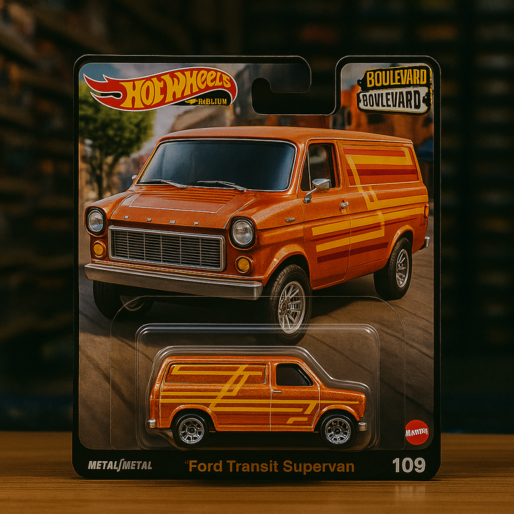 Ford Transit Supervan🚐– Hot Wheels Premium  (Boulevard Series #109)
