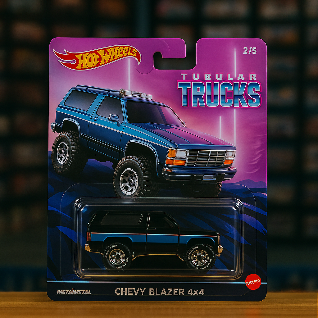 🚙 Chevy Blazer 4x4 – Hot Wheels Premium (Tubular Trucks Series #2/5)