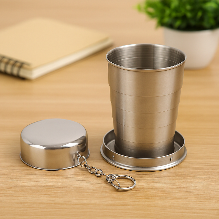 🥤 Portable Folding Tumbler – Collapsible & Reusable Travel Cup for Outdoor, Office & Home