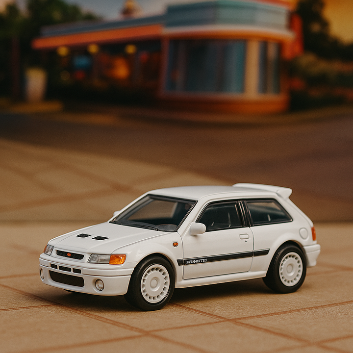 ⚪ Mazda 323 GTR – Hot Wheels Premium (Boulevard Series #106)