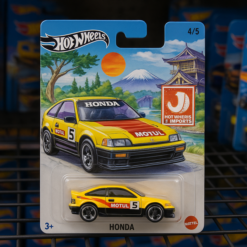 🚘 1985 Honda CR-X – Hot Wheels J-Imports 🇯🇵 (Japanese Series #4/5)