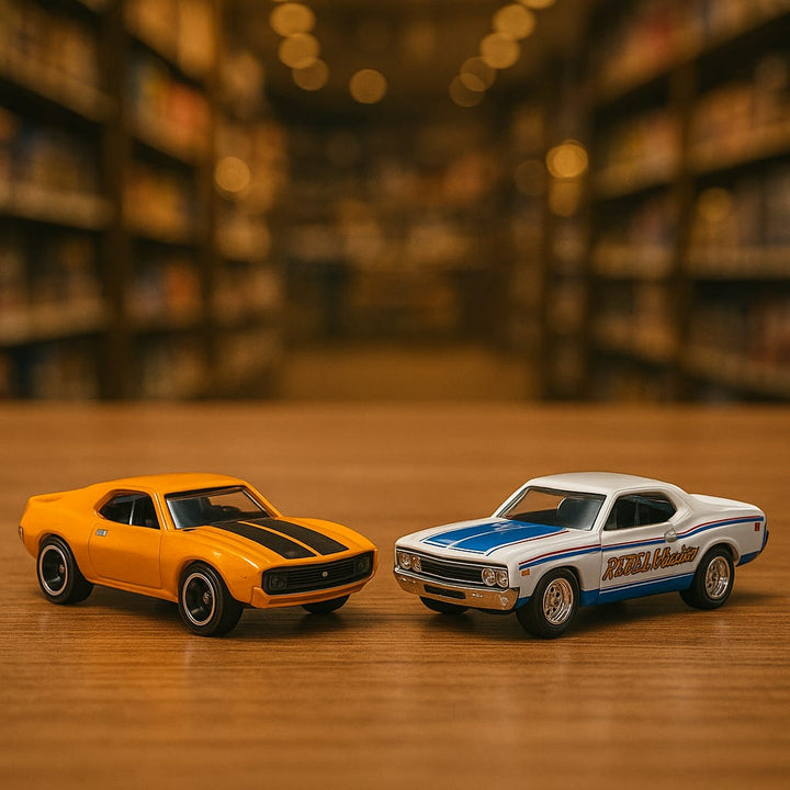 Hot Wheels Premium – ’71 AMC Javelin x AMC Rebel Machine (Car Culture Series)