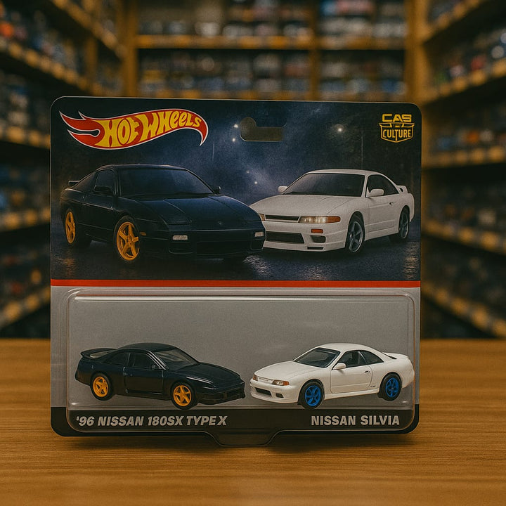 Hot Wheels Premium – ’96 Nissan 180SX Type X x Nissan Sileighty (Car Culture Series)