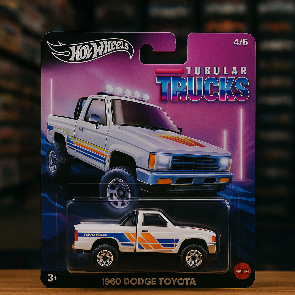 🚙 1987 Toyota Pickup Truck – Hot Wheels Premium (Tubular Trucks Series #4/5)