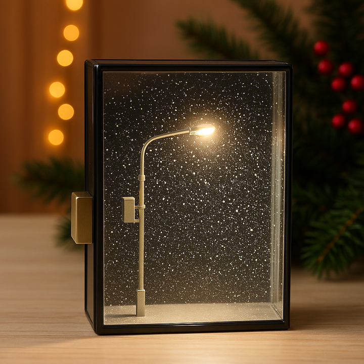 DIY Snowfall Street Light Night Lamp – Handmade  Snowfall Decor for Kids & Family