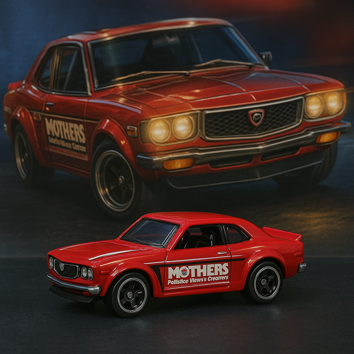 🔴⚫ MAZDA RX-3 – Mothers® Polishes Edition  Hot Wheels Premium | HW Speed Graphics Series