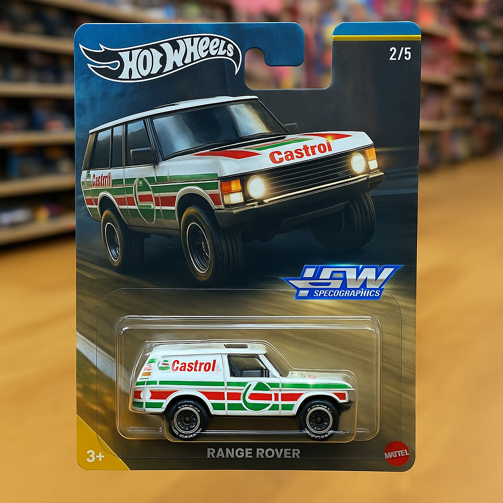 🟢⚪🔴 Range Rover Classic – Castrol Edition  Hot Wheels Premium | HW Speed Graphics Series (2/5)