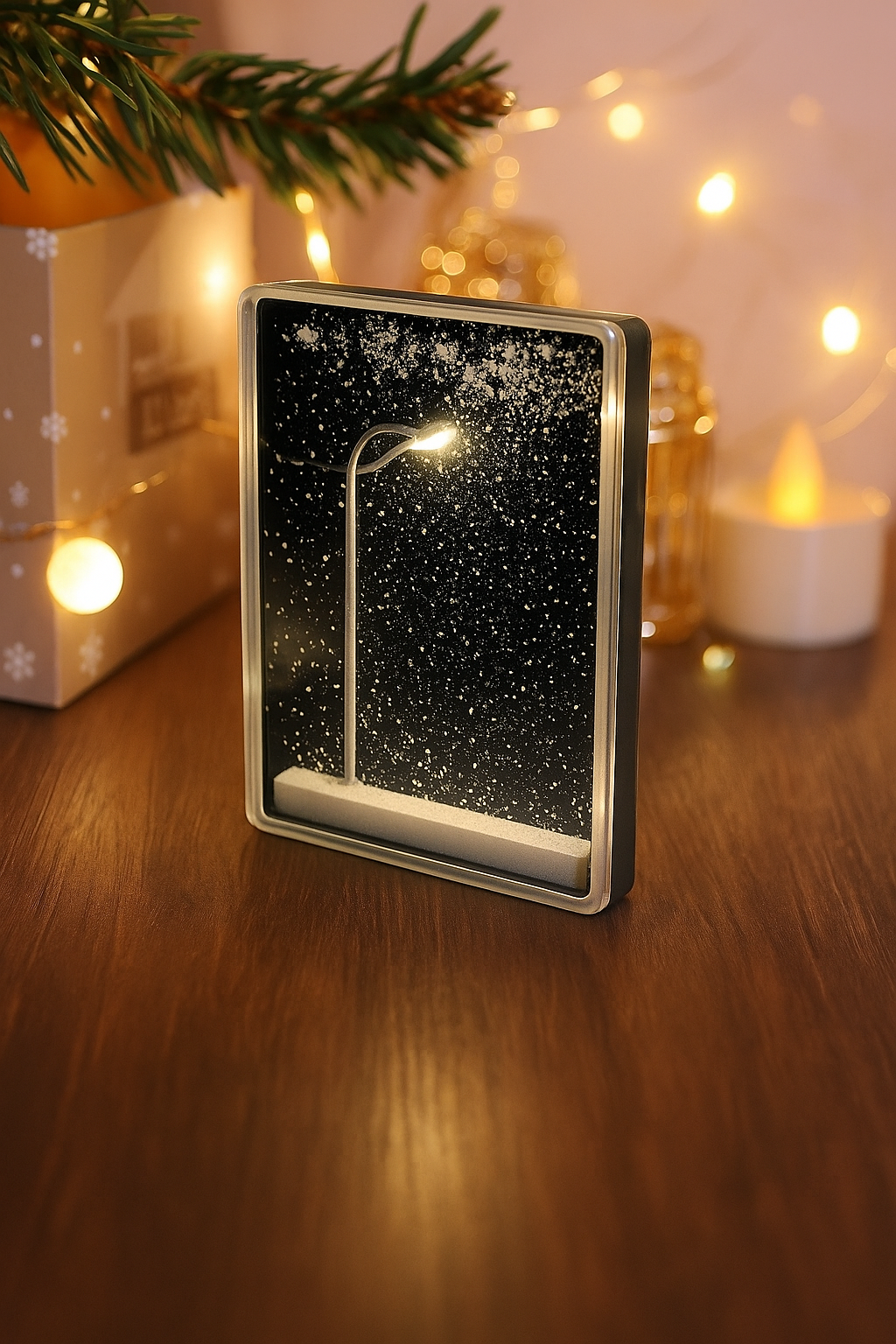 DIY Snowfall Street Light Night Lamp – Handmade  Snowfall Decor for Kids & Family