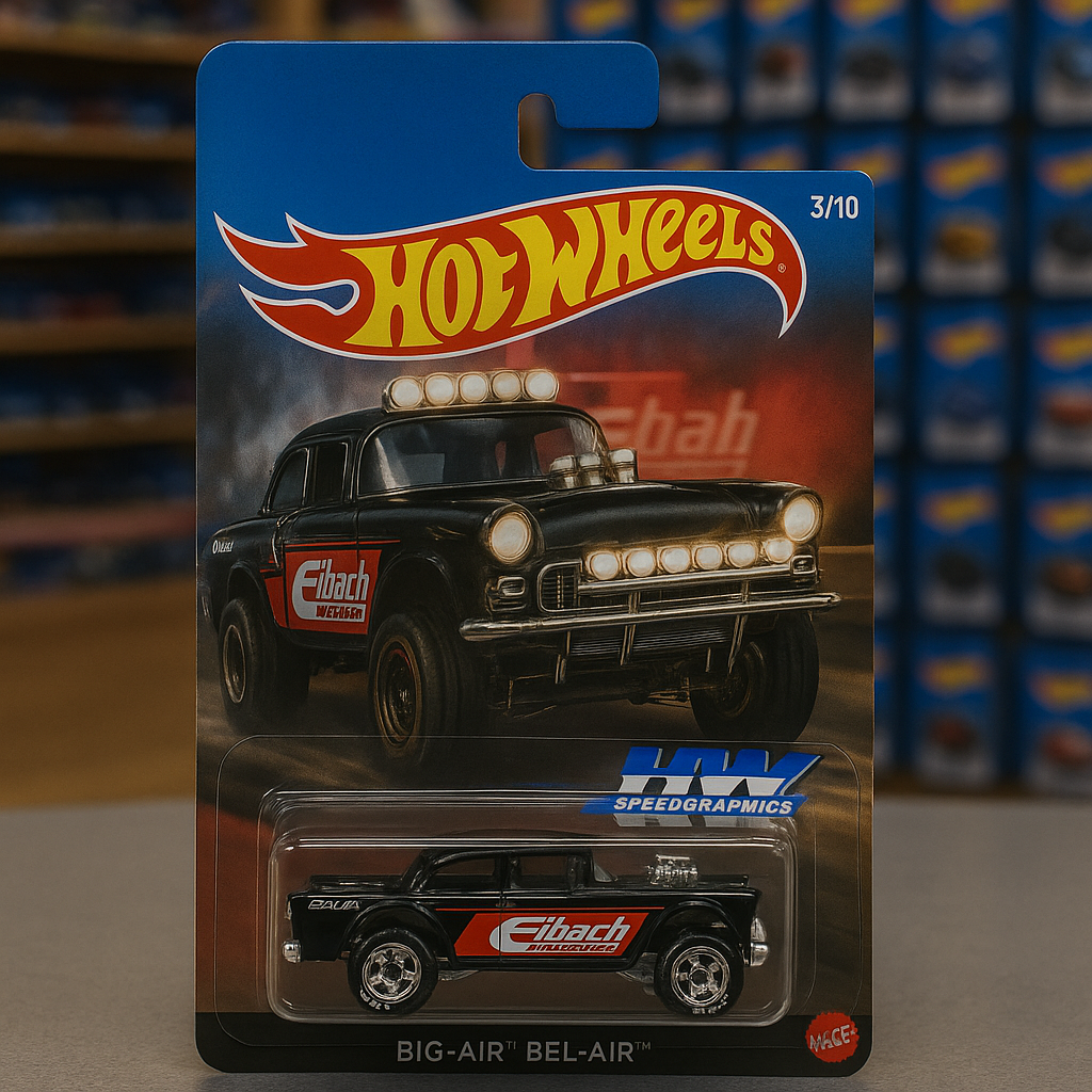 🔴⚫ BIG-AIR™ BEL-AIR™ – Eibach Performance Edition  Hot Wheels Premium | HW Speed Graphics Series (5/5)