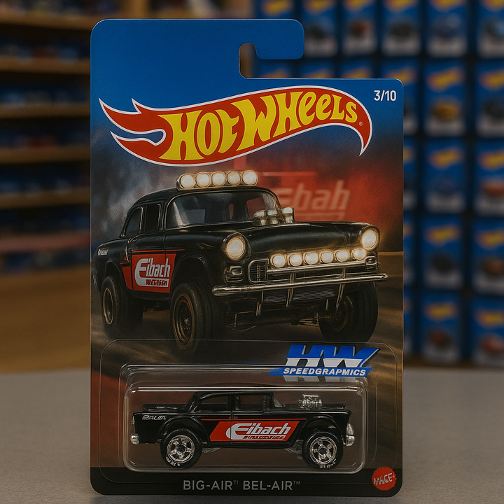🔴⚫ BIG-AIR™ BEL-AIR™ – Eibach Performance Edition  Hot Wheels Premium | HW Speed Graphics Series (5/5)