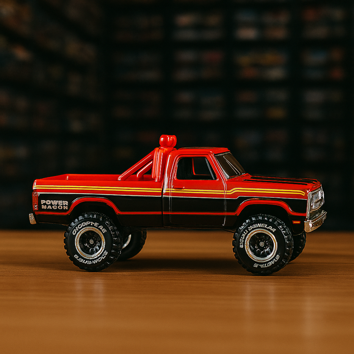 🚛 1980 Dodge Macho Power Wagon – Hot Wheels Premium (Tubular Trucks Series #1/5)